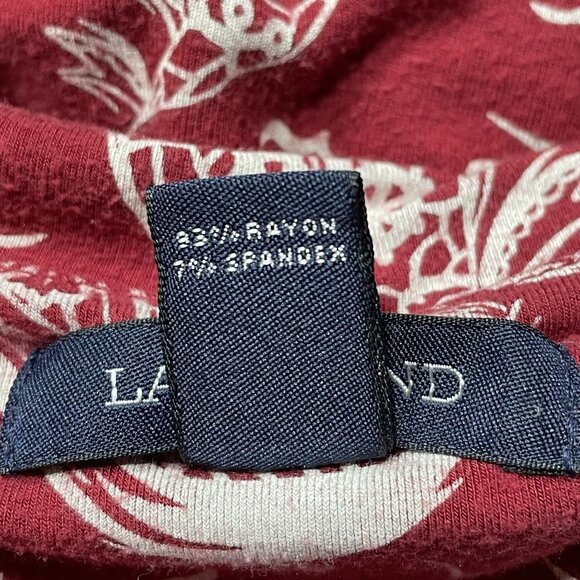 Lands End Sailboat Faux Wrap Sleeveless Dress Red Plus Size 3X u - Picture 8 of 9